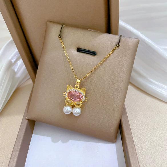 Necklace Stainless Steel Copper Geometric Style For Women