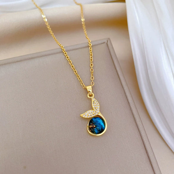 Necklace Stainless Steel Copper Geometric Style Titanium Steel Chain