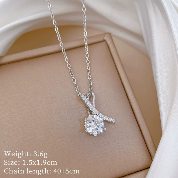 Necklace Stainless Steel Copper Geometric Style Titanium Steel Chain