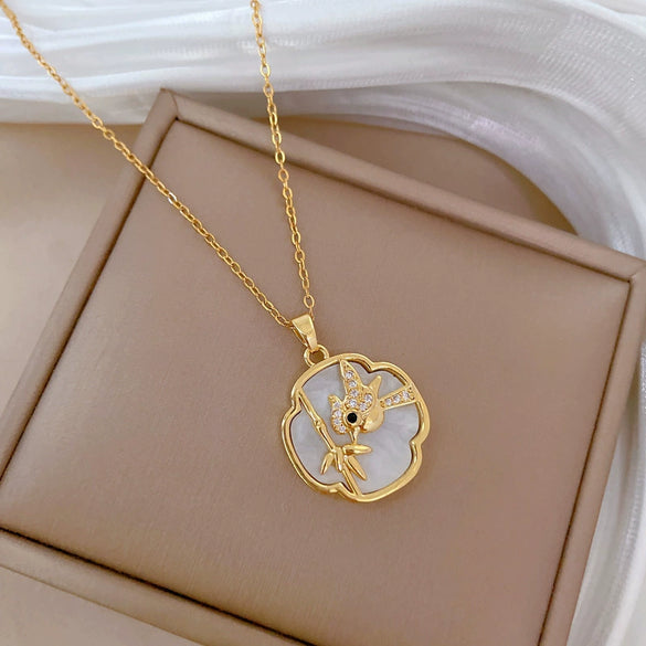 Necklace Stainless Steel Copper Geometric Style Titanium Steel Chain