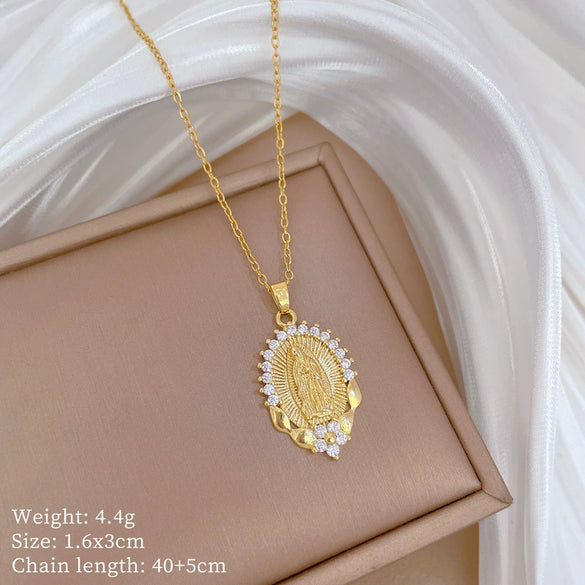 Necklace Stainless Steel Copper Geometric Style Titanium Steel