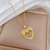 Necklace Stainless Steel Copper Geometric Style