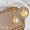 Necklace Stainless Steel Copper Geometric Style