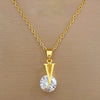 Necklace Stainless Steel Copper Geometric Style