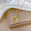 Necklace Stainless Steel Copper Geometric Style