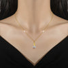 Necklace Stainless Steel Copper Geometric Style