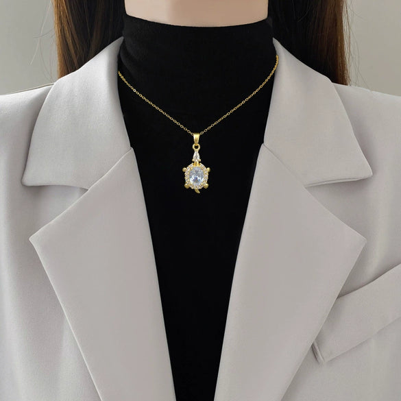 Necklace Stainless Steel Copper Geometric Three Dimensional Fashion Light Luxury