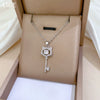 Necklace Stainless Steel Copper Geometric Titanium Steel Cat Key Zircon Light Luxury Elegant Gorgeous Unisex