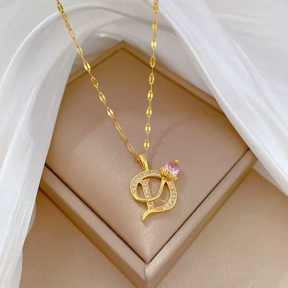 Necklace Stainless Steel Copper Geometric Titanium Steel