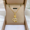 Necklace Stainless Steel Copper Geometric Winding Cobra Light Luxury Elegant Gorgeous Unisex