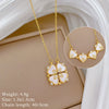 Necklace Stainless Steel Copper Heart Fourleaf Flower Animal Zodiac Cartoon Style
