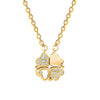 Necklace Stainless Steel Copper Heart Fourleaf Flower Animal Zodiac Cartoon Style
