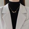 Necklace Stainless Steel Copper Heart Fourleaf Flower Animal Zodiac Cartoon Style