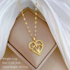 Necklace Stainless Steel Copper Heart Geometric Light Luxury Style
