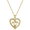 Necklace Stainless Steel Copper Heart Geometric Light Luxury Style