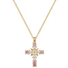 Necklace Stainless Steel Copper Pearl Cross Geometric Style