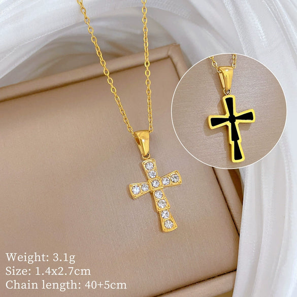 Necklace Stainless Steel Copper Punk Hiphop Style Geometric