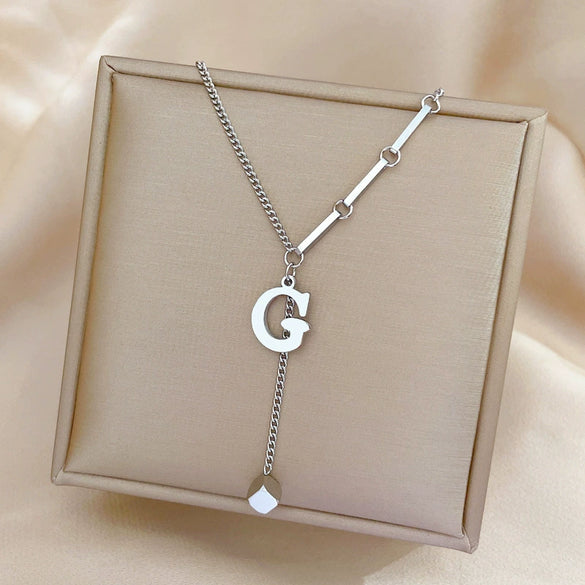 Necklace Stainless Steel Copper Punk Hiphop Style Geometric
