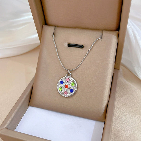 Necklace Stainless Steel Copper Punk Hiphop Style Geometric