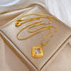 Necklace Stainless Steel Copper Punk Hiphop Style Geometric