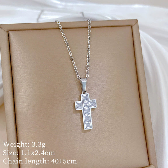 Necklace Stainless Steel Copper Punk Hiphop Style Geometric