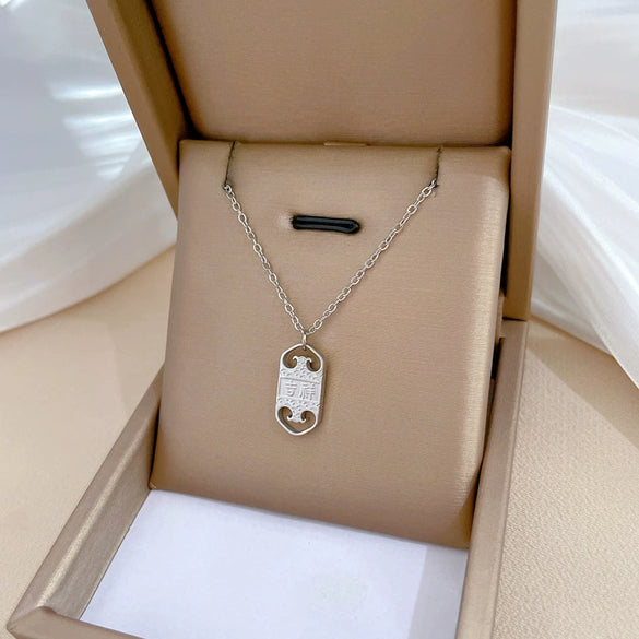 Necklace Stainless Steel Copper Punk Hiphop Style Geometric