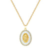 Necklace Stainless Steel Copper Shell Portrait Animal Zodiac Cartoon Style For Female