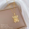 Necklace Stainless Steel Copper Zircon Geometric Light Luxury Elegant Gorgeous Unisex