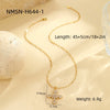 Necklace Stainless Steel Cross Diamond Electroplating Fashion Love Natural Stone Pendant