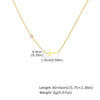 Necklace Stainless Steel Cross Geometric Niche Style Electroplating For Women