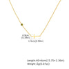Necklace Stainless Steel Cross Geometric Niche Style Electroplating For Women