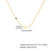 Necklace Stainless Steel Cross Geometric Niche Style Electroplating For Women