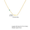 Necklace Stainless Steel Cross Geometric Niche Style Electroplating For Women