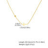 Necklace Stainless Steel Cross Geometric Niche Style Electroplating For Women