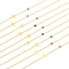 Necklace Stainless Steel Cross Geometric Niche Style Electroplating For Women