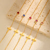 Necklace Stainless Steel Cross Geometric Niche Style Electroplating For Women