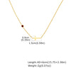 Necklace Stainless Steel Cross Geometric Niche Style Electroplating For Women