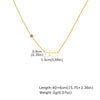 Necklace Stainless Steel Cross Geometric Niche Style Electroplating For Women