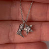 Necklace Stainless Steel Denim Boots Retro Geometric Real Gold Plated