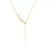Necklace Stainless Steel Drop Shape Vacuum Plated 18K Gold Color