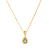 Necklace Stainless Steel Drop Shape Vacuum Plated 18K Gold Color