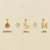 Necklace Stainless Steel Drop Shape Vacuum Plated 18K Gold Color
