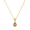 Necklace Stainless Steel Drop Shape Vacuum Plated 18K Gold Color