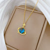 Necklace Stainless Steel Geometric Cartoon Minimalist Style Copper Pendant