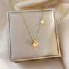 Necklace Stainless Steel Geometric Cartoon Style Titanium Steel Butterfly Design Unisex