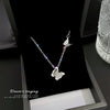 Necklace Stainless Steel Geometric Cartoon Style Titanium Steel Butterfly Design Unisex