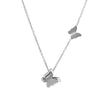 Necklace Stainless Steel Geometric Cartoon Style Titanium Steel Butterfly Design Unisex
