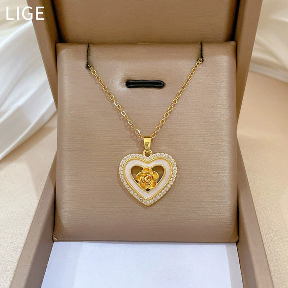 Necklace Stainless Steel Geometric Cartoon Style