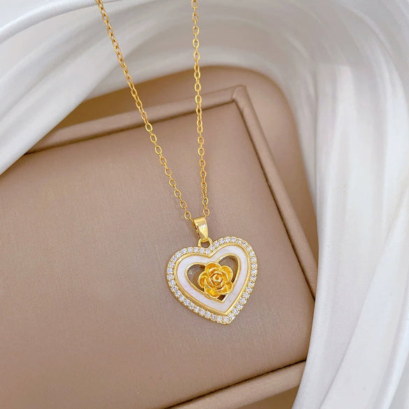 Necklace Stainless Steel Geometric Cartoon Style