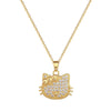 Necklace Stainless Steel Geometric Cat Bow Copper Luxury Elegant For Women